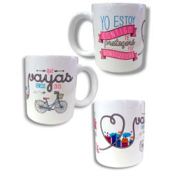 TAZA  DE CERAMICA  -...DONDE QUIERAS...