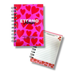 Cuaderno Chico Tipo Diario-amor Eterno-. Sf