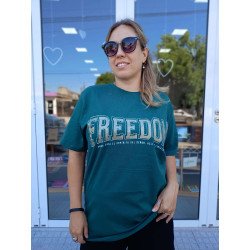 REMERA L FREEDOM. VERDE.RMA-C26 JDC