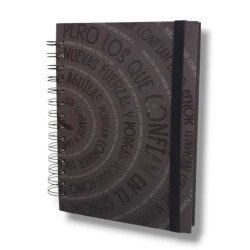 CUADERNO MEDIANO ANILLADO A5 TAPA...