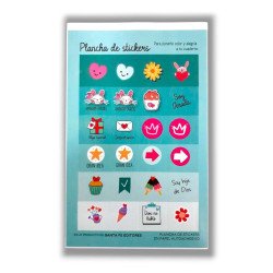 PLANCHA DE STICKER SF. COLOR Y ALEGRIA