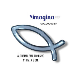 Autoemblema Pez De Silicona