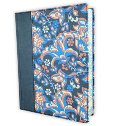 Biblia Reina Valera 1960 De Apuntes Ilustrada Tela Rosa Y Azul