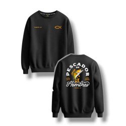 BUZO S PESCADOR... NEGRO. JDC. BZO-N08