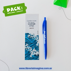 PACK  SEÑALADOR + LAPICERA RETRACTIL.