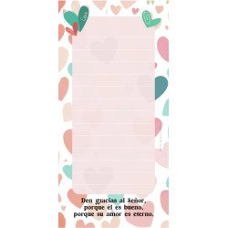 BLOCK ANOTADOR CON IMAN. DEN GRACIAS...