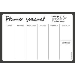 PLANNER  DE ESCRITORIO SEMANAL. TODO...