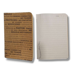 Cuaderno Abrochado Tapa Kraft. Me Guia Por Sendas... 17.5 X 12.5 Cm