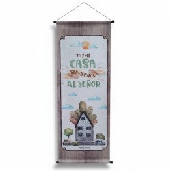 BANNER GRANDE JOSUE 24:15- MADERA