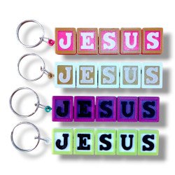 LLAVERO ACRILICO 3D. JESUS.