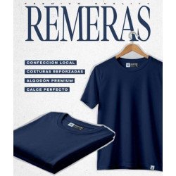REMERA M AZUL OSCURO LISA. RMA-B13 JDC