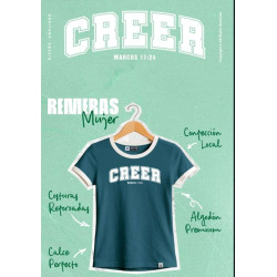 Remera Mujer S Creer. Verde-bco.rma-c12 Jdc
