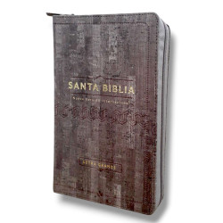 Biblia Letra Grande Nvi. Cuero Ecologico Madera