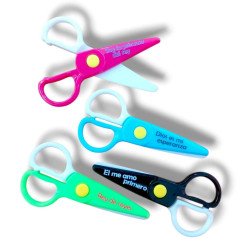 TIJERAS DE PLASTICO PARA NIÑOS 2-8 AÑOS.
