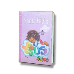 Biblia Infantil Mig & Meg. Rvr.1960 40emm Vinilica. Rosa