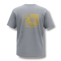 REMERA L BUENAS NOTICIAS.GRIS....