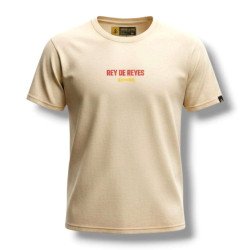 REMERA XL. REY DE REYES.BEIGE....