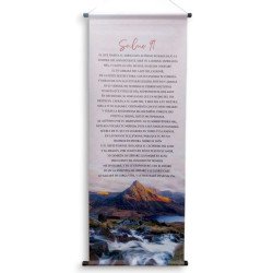 BANNER GRANDE SALMO 91- MONTAÑAS Y LAGO