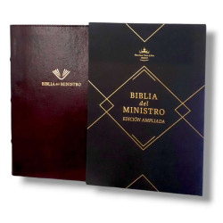 Biblia Del Ministro – Letra Grande Rvr 1960 – Edicion Ampliada – Vino Piel Fabricada