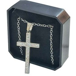 CADENA CON DIJE CRUZ STRASS CON...