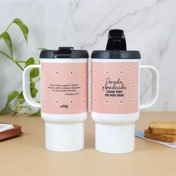 VASO - JARRO TERMICO. AMADA Y BENDECIDA.