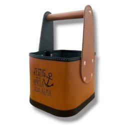 CANASTA MATERA PORTA TERMO CUERO...