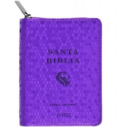 Biblia Nvi 020lg Bolsillo. Con Cierre. One Tone Panal Violeta (personal)