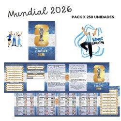 PACK FIXTURE MUNDIAL 2026 X 250- CON...