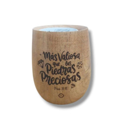 Mate De Madera Algarrobo Perita. Más Valiosa Que Las Piedras Preciosas.