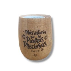 MATE DE MADERA ALGARROBO PERITA. MÁS...