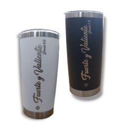 VASO TÉRMICO ¨SE FUERTE Y VALIENTE¨.-