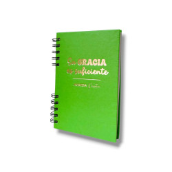 Agenda Perpetua Su Gracia Es Suficiente. Tapa Dura. Verde. A902