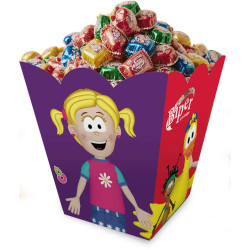 Cajitas Pochoclera Feliz Cumpleaños Biper.