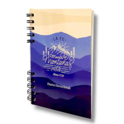 Diario Devocional Momentos Con Dios. La Fe Mueve Montañas...a5 Anillado