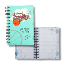 Cuaderno Chico Tipo Diario -yo Confio En Dios-.para Adolescentes.sf B 7002