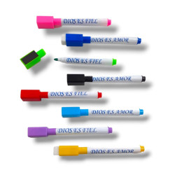 Fibra Con Iman Y Borrador. Varios Colores