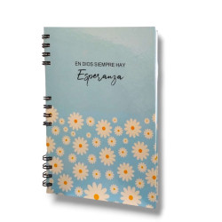 Cuaderno Mediano Anillado Tapa Dura Sf N2. En Dios Siempre Hay Esperanza. A 205