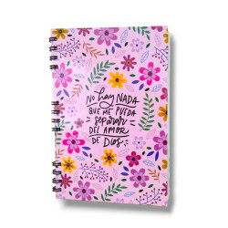 Cuaderno Mediano Anillado Tapa Dura Sf N2. No Hay Nada Que Me Pueda Separar. A 204.