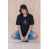 Remera L El Amor Nunca Deja De Ser.negra Rma-n08