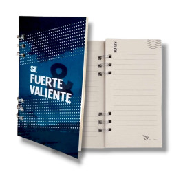 Cuaderno Pocket Flexible Anillado Sf Se Fuerte Y Valiente. B 5009