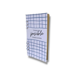 Cuaderno Pocket Flexible Anillado Sf. Todo Es Posible Para Dios. Cod. B5006