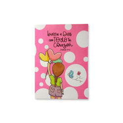 Cuaderno Desplegable Kids.-busca A Dios Con Todo Tu Corazon- 9002