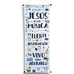 Banner Grande Jesus Es Mi Musica