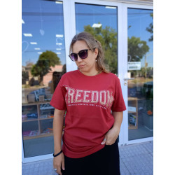 Remera Xl Freedom. Bordo.rma-c27 Jdc