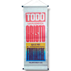 Banner Grande Filipenses 4:13 Multicolor