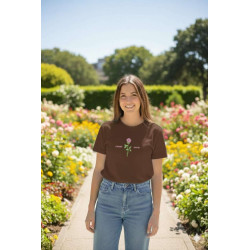 Remera Mujer Xxl El Amor Nunca Deja De Ser.marron Chocolate.rma-c05 Jdc