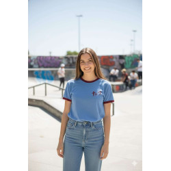 Remera Mujer Xl Dios Es Amor. Celeste-bordo.rma-c10 Jdc