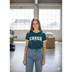 Remera Mujer S Creer. Verde-bco.rma-c12 Jdc