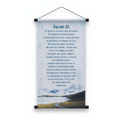 Banner Mediano Salmo 23. Montaña Y Lago