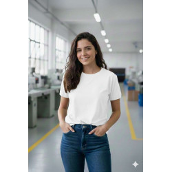 Remera Mujer Xl Natural Lisa. Rma-b06 Jdc
